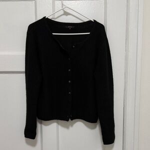 Quince Black YAK Cardigan Sweater